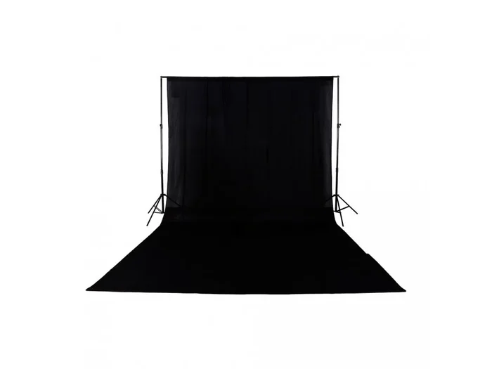 Fotoleinwand 100 % Baumwolle 3x6m (schwarz)