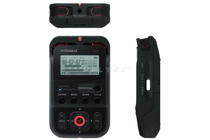 Roland R-07 Audio Recorder (Schwarz)
