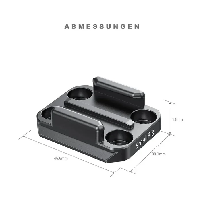 SmallRig 2668 Schnallenadapter mit Arca Schnellwechselplatte für GoPro Kameras