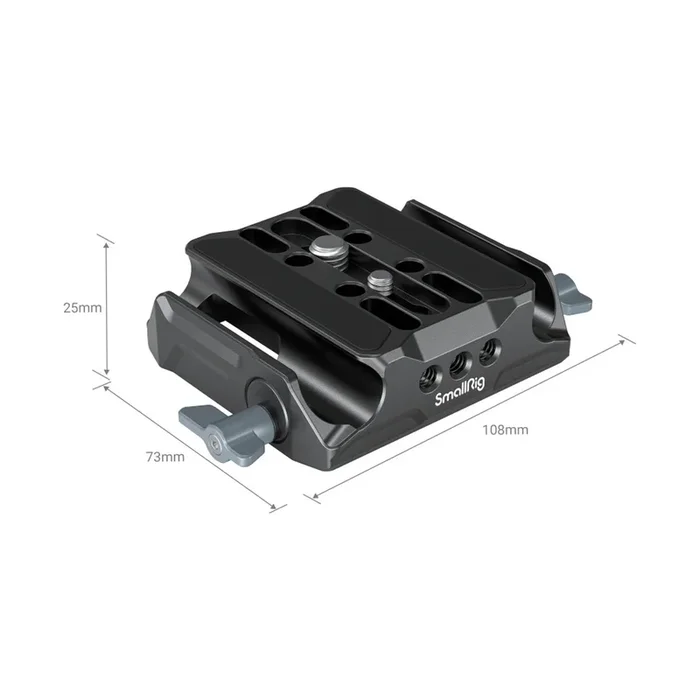 SmallRig 3357 Universal LWS Basisplatte mit doppelter 15 mm Stangenklemme