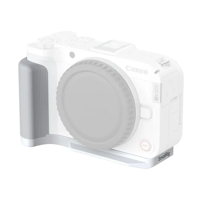 SmallRig 5430 L-förmige Montageplatte mit Griff (weiß) für Canon EOS R50 V