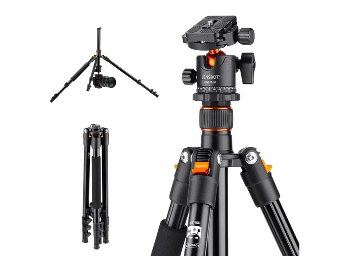 (WIE NEU) LENSBOT LT-150 Foto-Video-Stativ mit Arca Swiss und 10kg Traglast